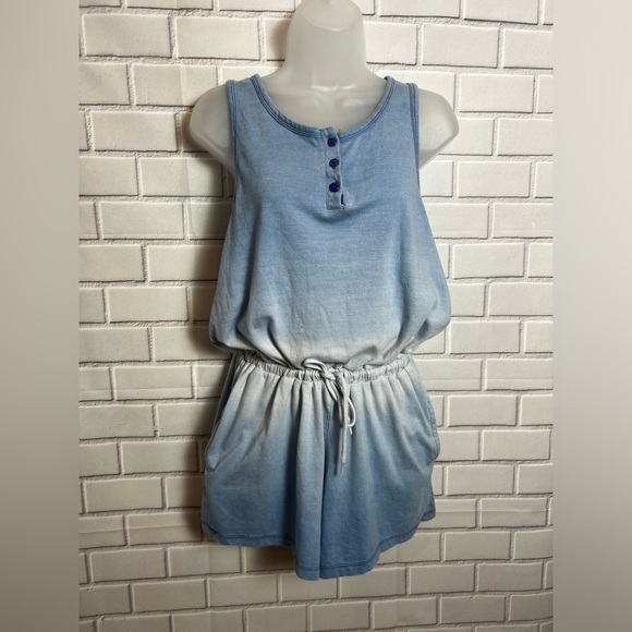 EXIST Women's Loose Fitting High Waisted Sleeveless jumpsuit shorts/ L - Picture 1 of 9